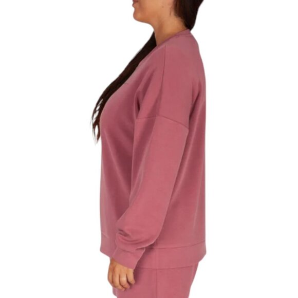 NWOT Lazypants Sueded Crewneck | Pink - Picture 2 of 6